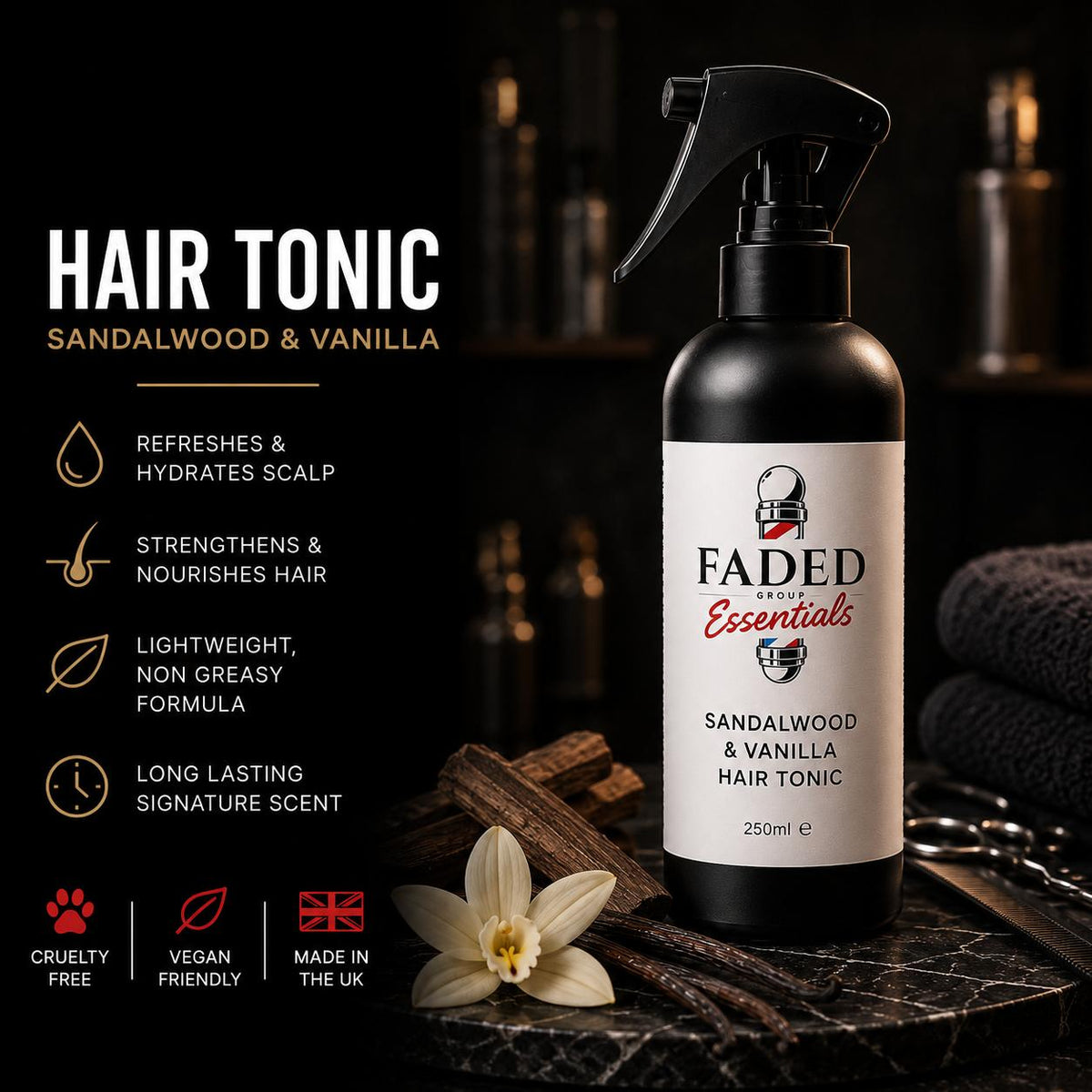 Sandalwood & Vanilla Hair Tonic